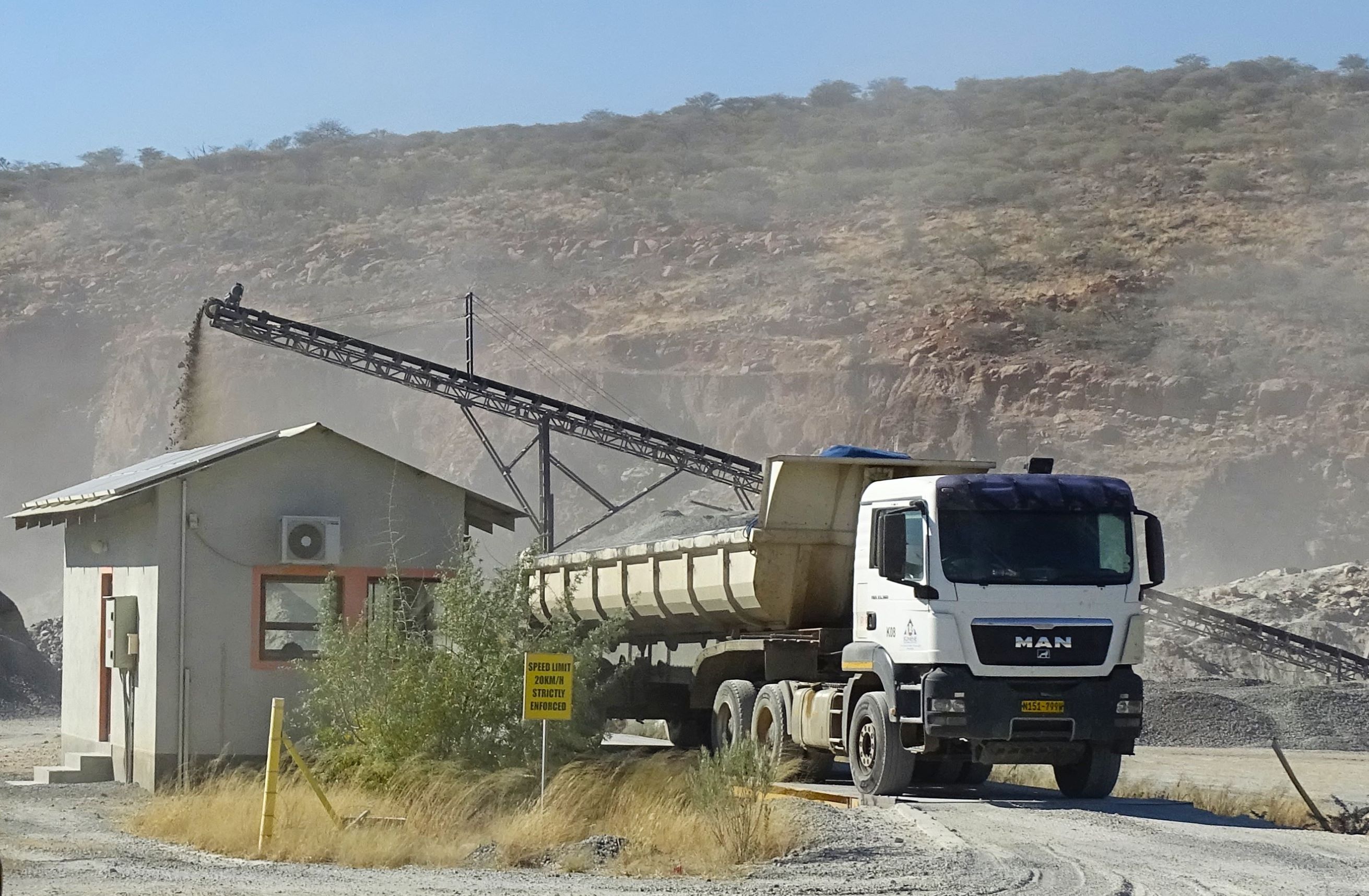 Aris Quarry, Namibia