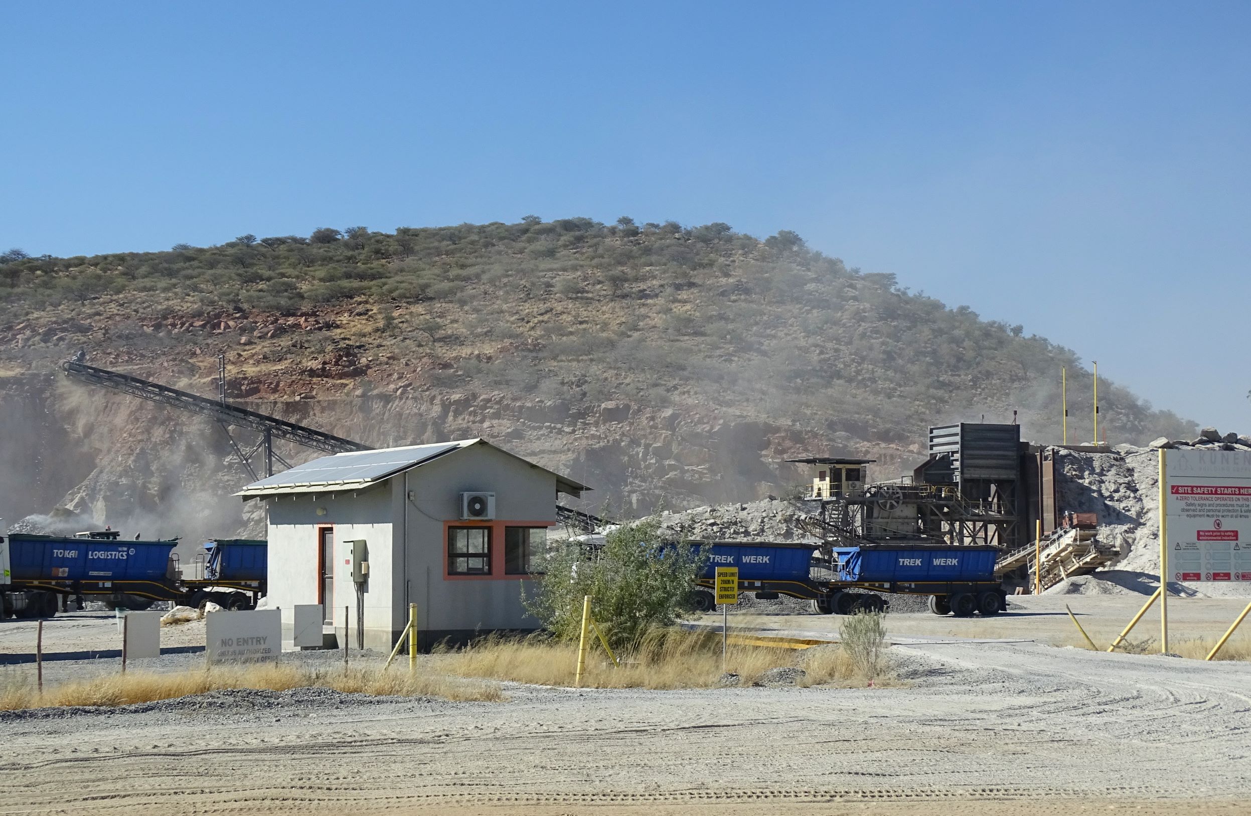 Aris Quarry, Namibia